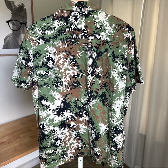 Dogg Supply By Snoop Dogg Mens Small Digital Camo Short Sleeve Button Up Shirt - Picture 5 of 9